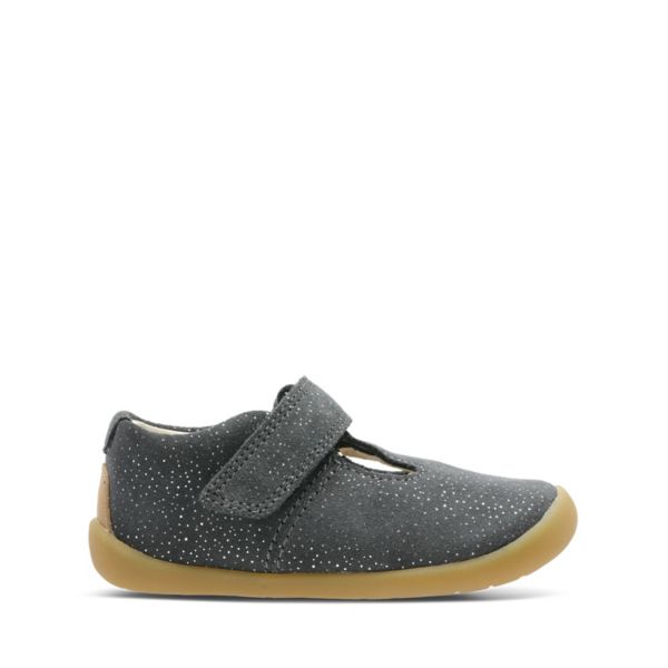 Clarks Girls Roamer Go Toddler Casual Shoes Dark Grey | USA-8017362